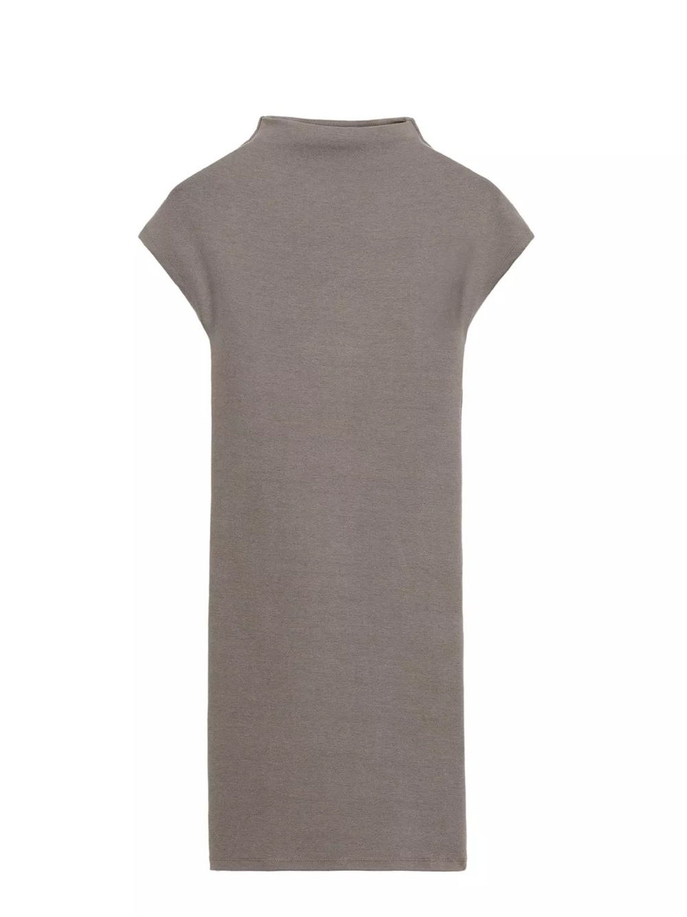 BRAND NEW ZARA Taupe Knit Shift mini Dress